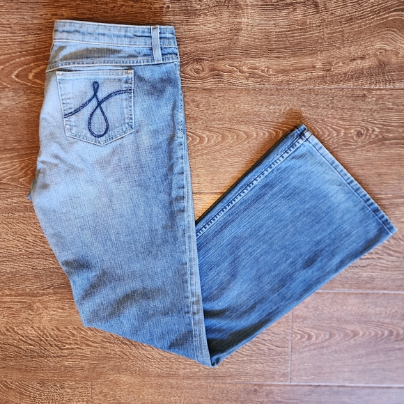 The Cali By Juicy Couture Women's 32 Denim Jeans Y2K Flare Wide Leg Vintage USA - Picture 6 of 13